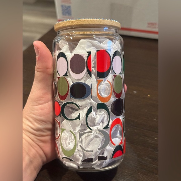 Coach Colorful Glass Jar with Lid - Picture 3 of 7